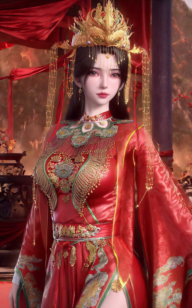仙逆-李慕婉婚纱+1动态-140图-第4季045画-AI国漫分享